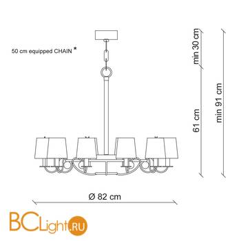 Люстра Patrizia Garganti Nana PG438 - Схема